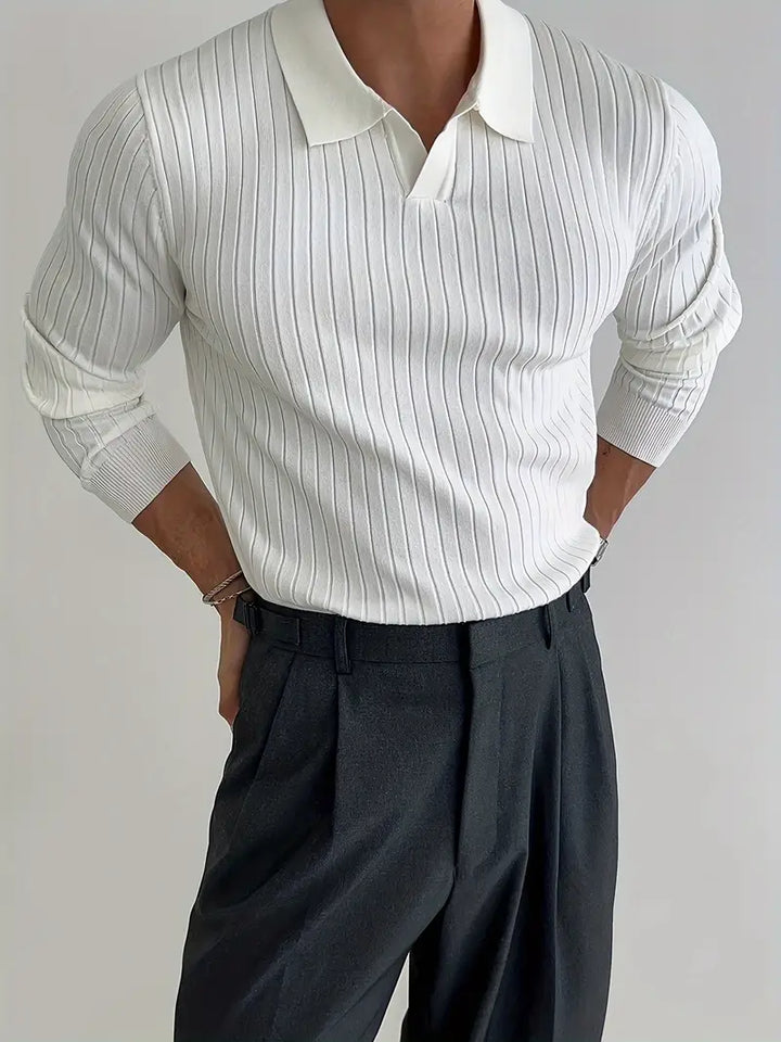 Luca | Muscle Polo Knit Sweater