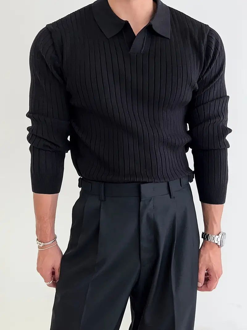 Luca | Muscle Polo Knit Sweater
