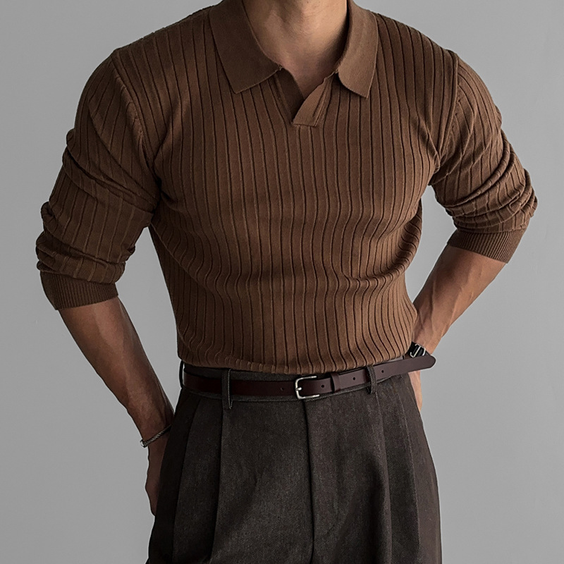 Luca | Muscle Polo Knit Sweater