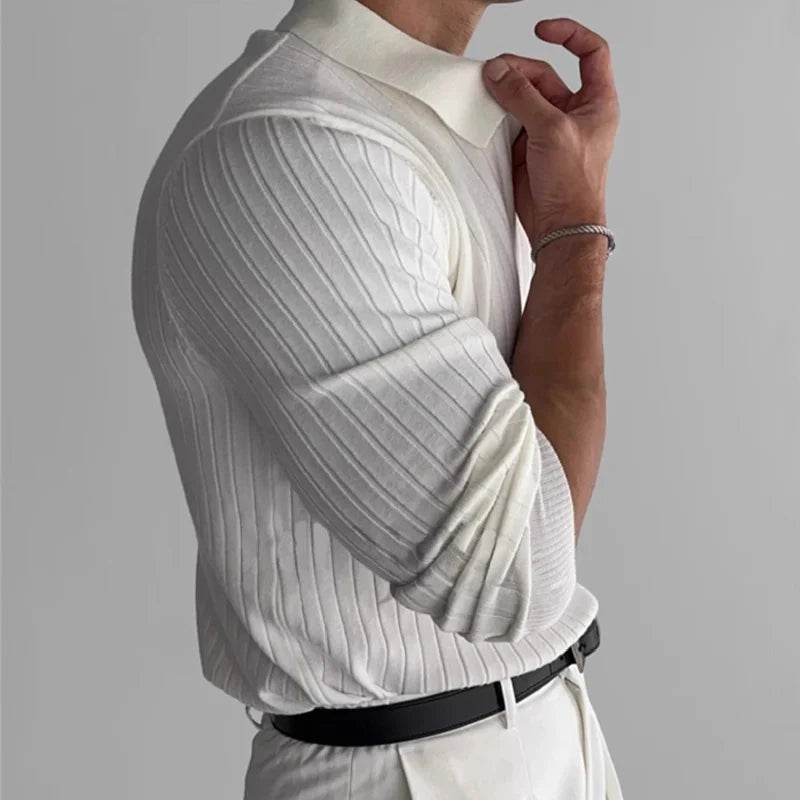 Luca | Muscle Polo Knit Sweater