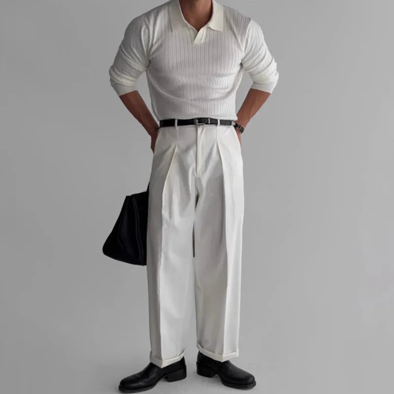 Luca | Muscle Polo Knit Sweater