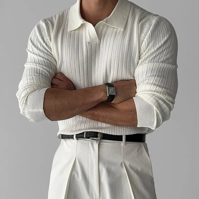 Luca | Muscle Polo Knit Sweater
