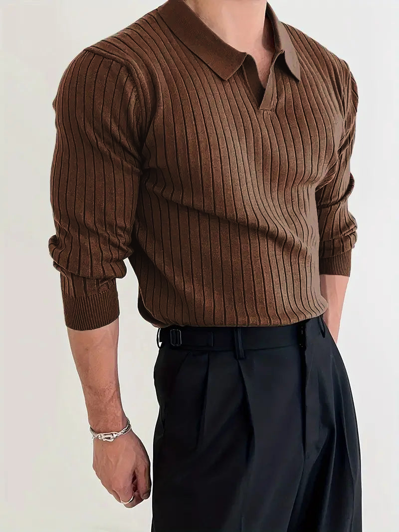 Luca | Muscle Polo Knit Sweater