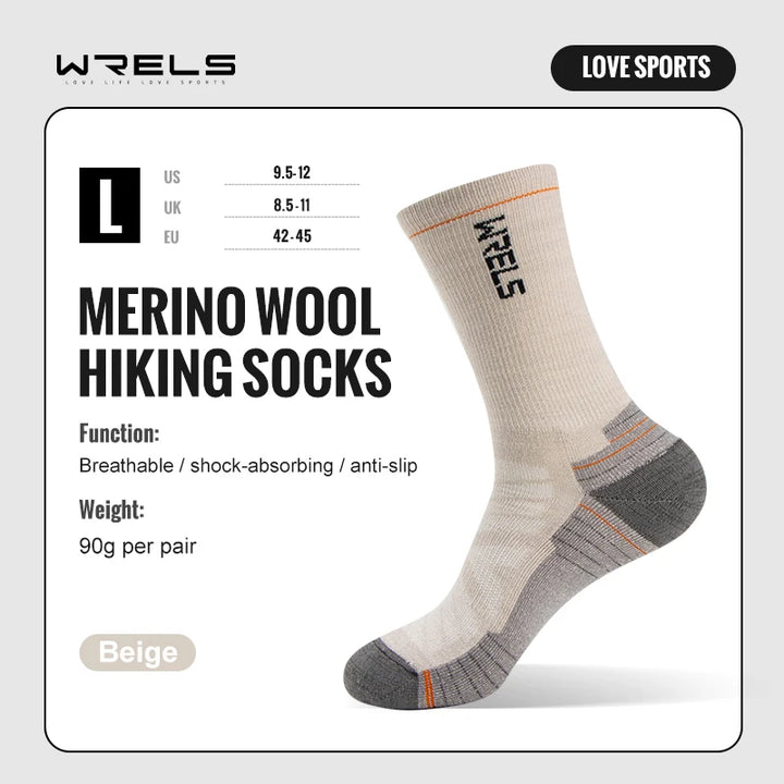 TrailCore Merino Wool Hiking Socks