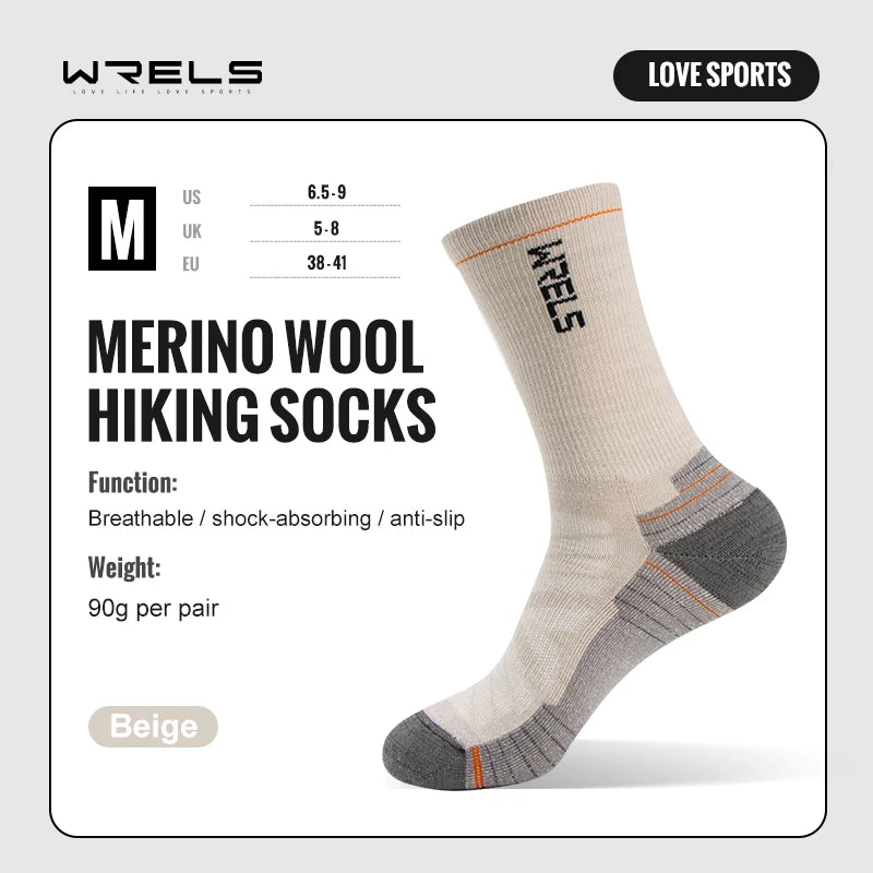 TrailCore Merino Wool Hiking Socks