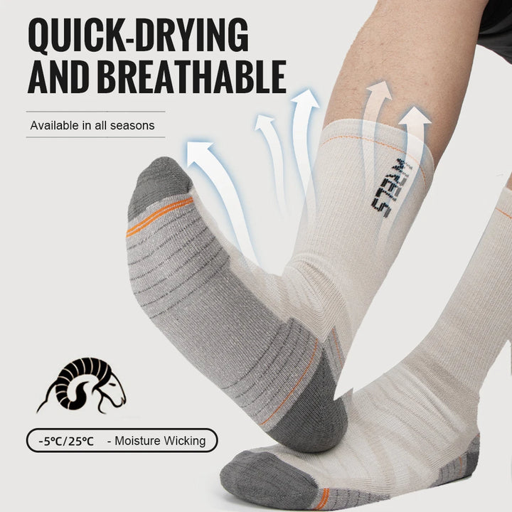 TrailCore Merino Wool Hiking Socks