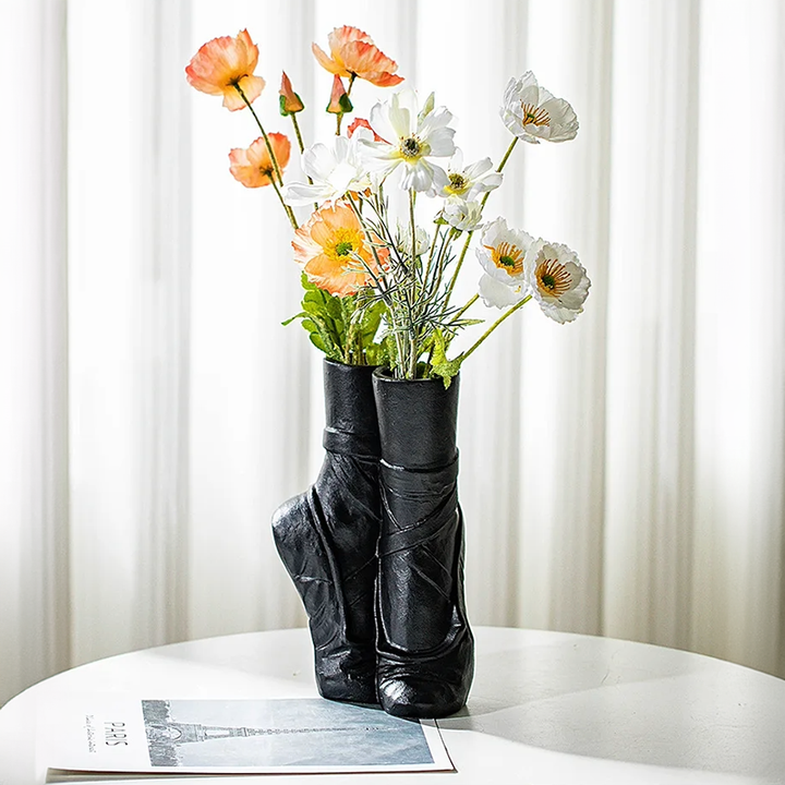 Ballet Shoes Porcelain Vase