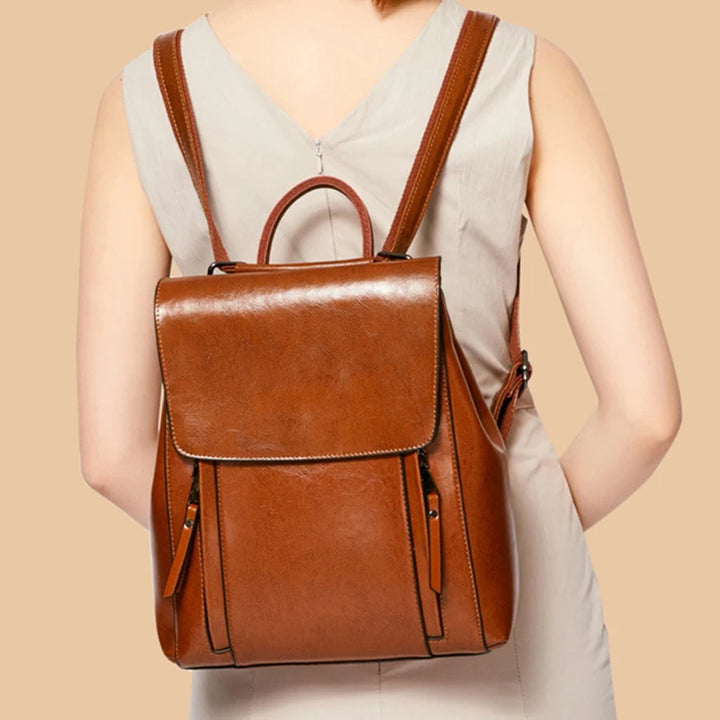 Amy | Premium Genuine Leather Backpack