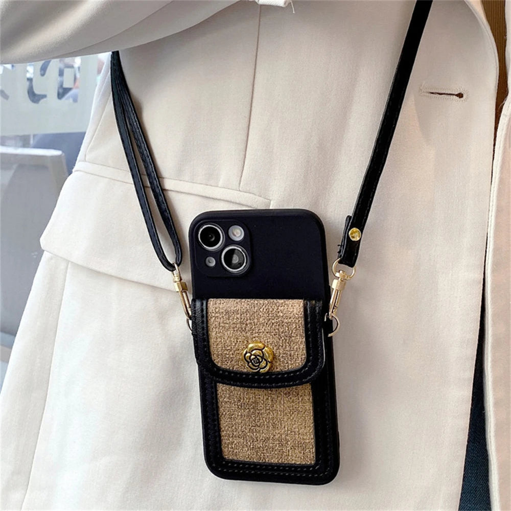 Camellia Crossbody iPhone Case