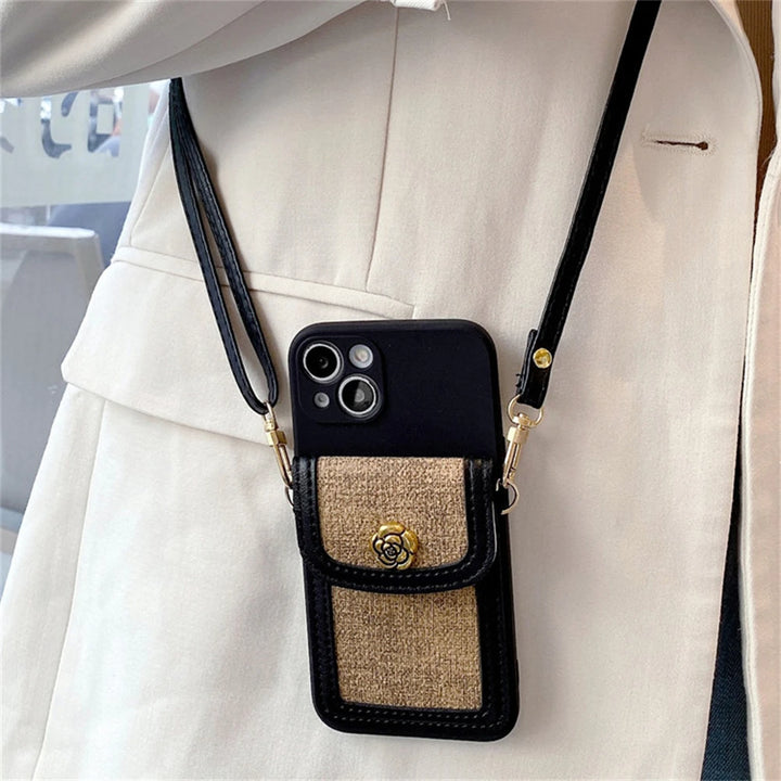 Camellia Crossbody iPhone Case