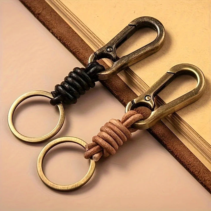 Dante Italian Leather Rope Key Chain