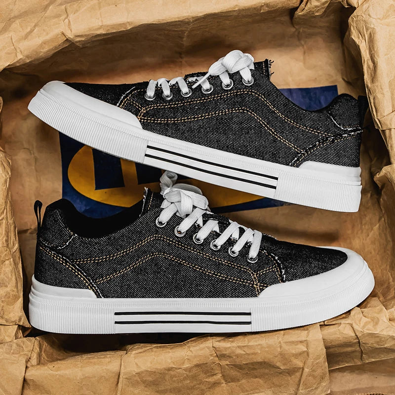 Wade | Washed Denim Sneakers