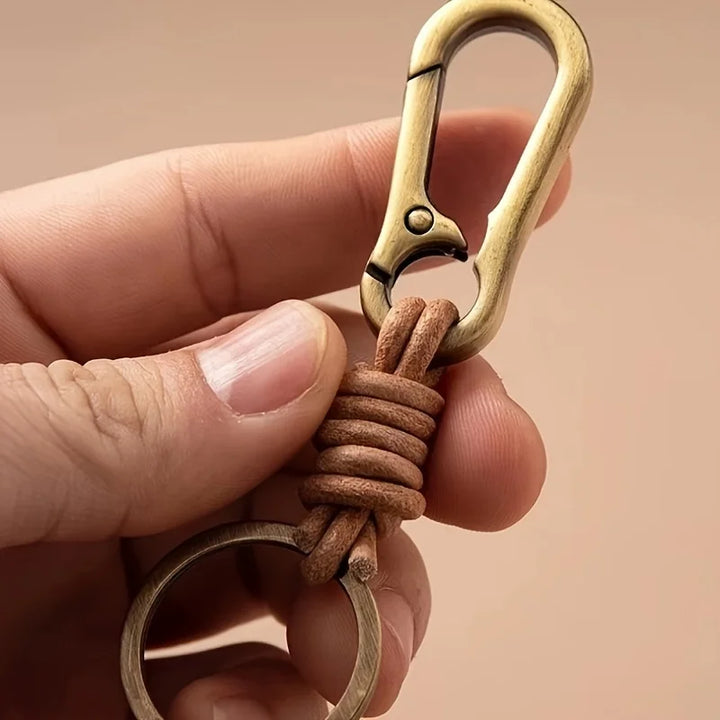 Dante Italian Leather Rope Key Chain