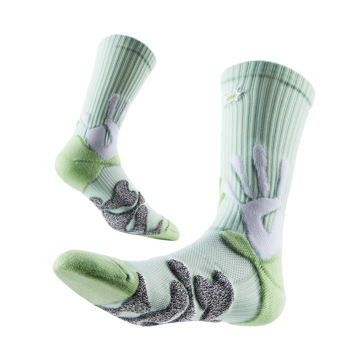 Neon Palm 3-Pack Crew Socks