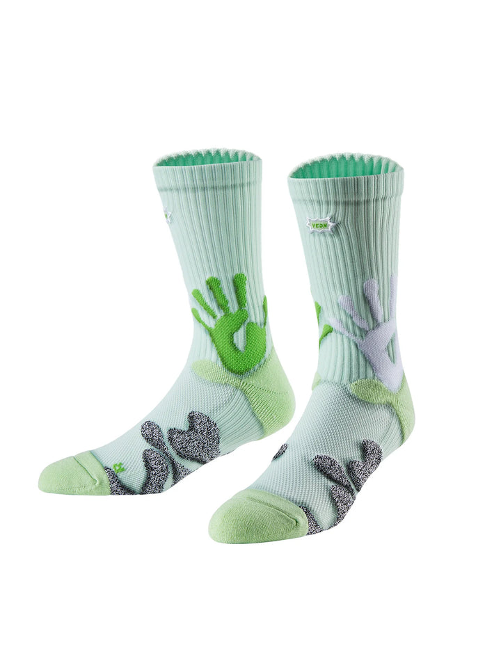 Neon Palm 3-Pack Crew Socks