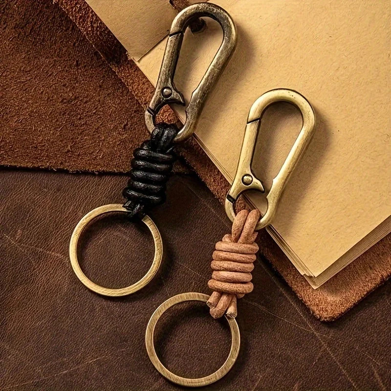 Dante Italian Leather Rope Key Chain