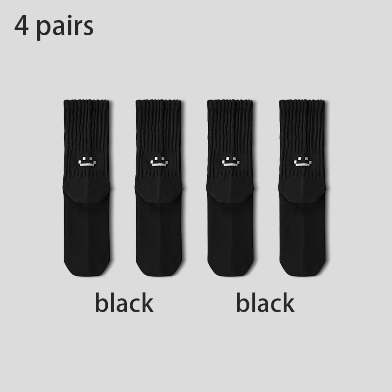 SmileyCore 4-Pack Crew Socks