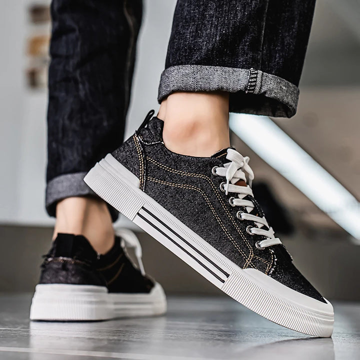 Wade | Washed Denim Sneakers