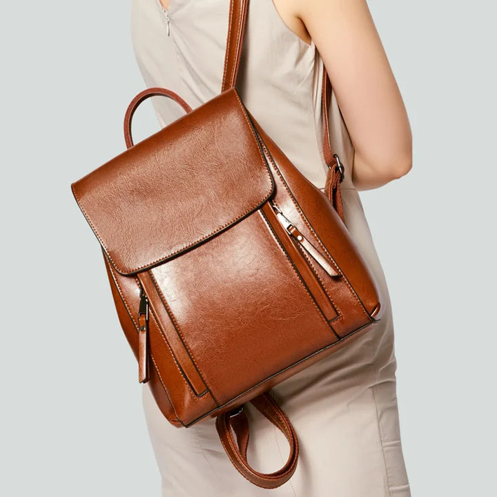 Amy | Premium Genuine Leather Backpack