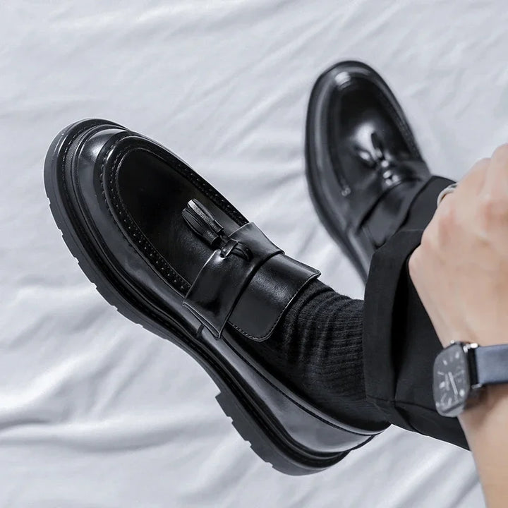 Paolo Genuine Leather Tassel Loafers