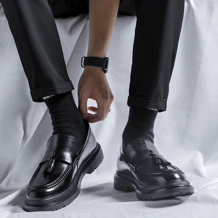Paolo Genuine Leather Tassel Loafers