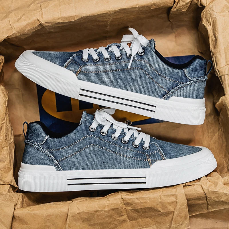 Wade | Washed Denim Sneakers