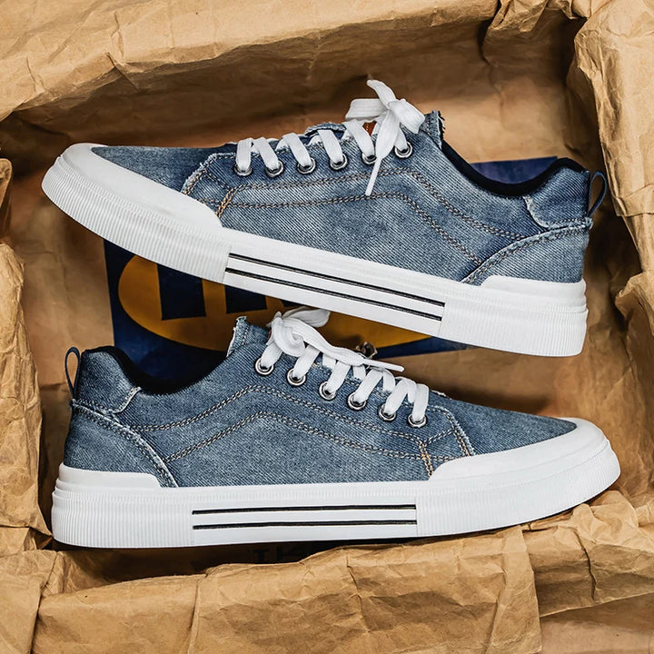 Wade | Washed Denim Sneakers