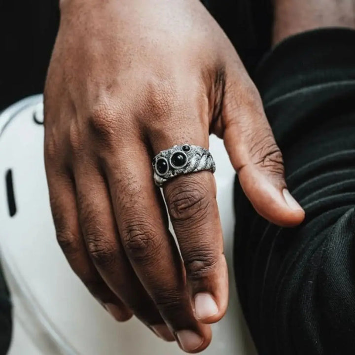 Black Banshee Spider Ring