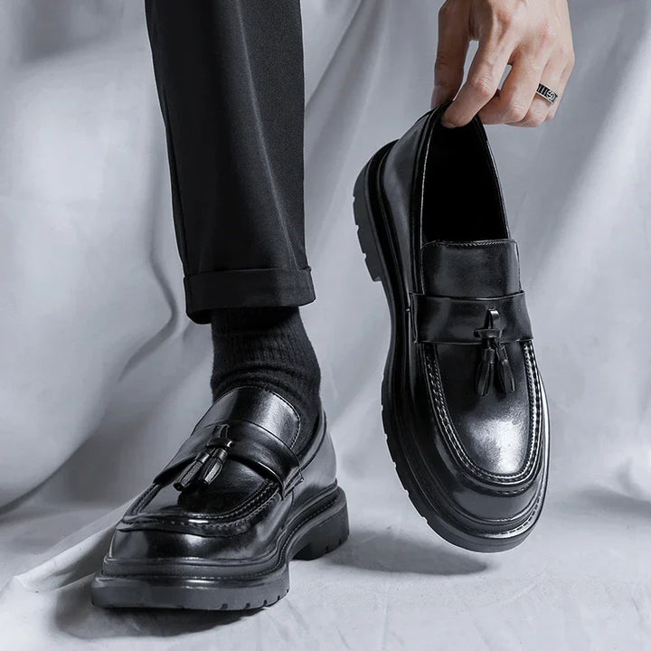 Paolo Genuine Leather Tassel Loafers