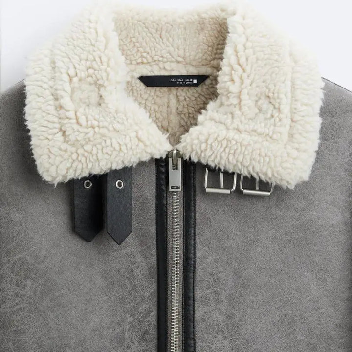 Arlo | Leather Fur Jacket