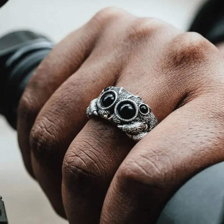 Black Banshee Spider Ring