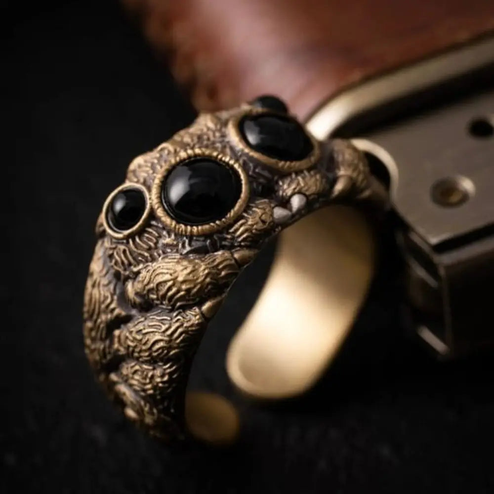 Black Banshee Spider Ring