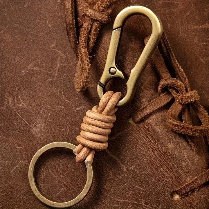 Dante Italian Leather Rope Key Chain
