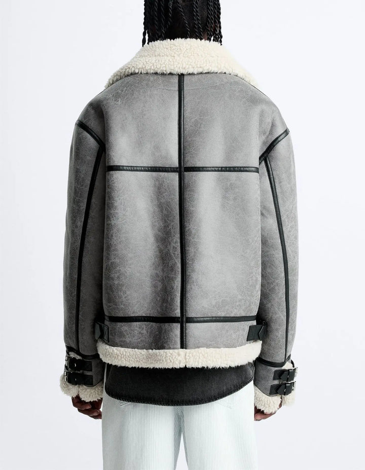 Arlo | Leather Fur Jacket