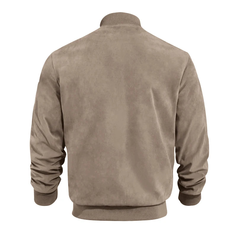 Oliver | Suede Bomber Jacket