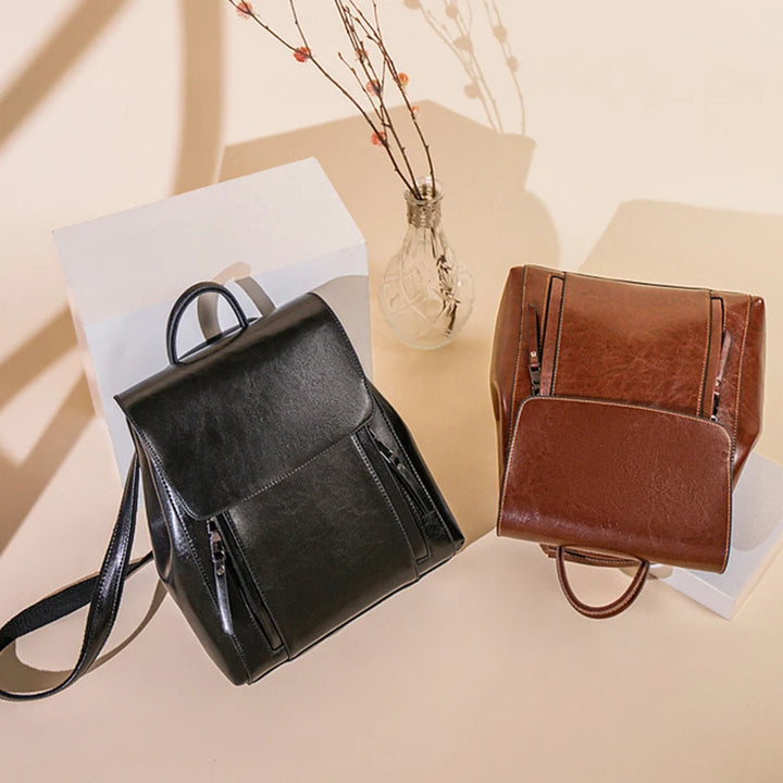 Amy | Premium Genuine Leather Backpack