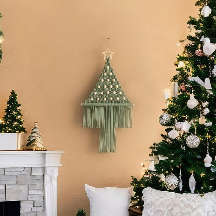 Macrame Knitted Christmas Tree